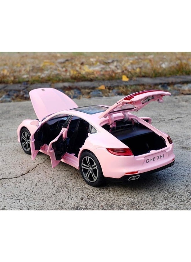 TOY GARDEN 1:32 Scale Coupe Alloy Diecast Toy Car – Pull-Back Children's Collectible Model, Birthday Souvenir (Pink)  - Image 3