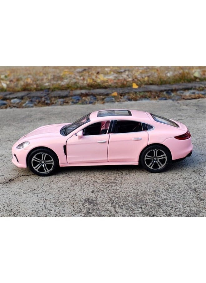 TOY GARDEN 1:32 Scale Coupe Alloy Diecast Toy Car – Pull-Back Children's Collectible Model, Birthday Souvenir (Pink)  - Image 4