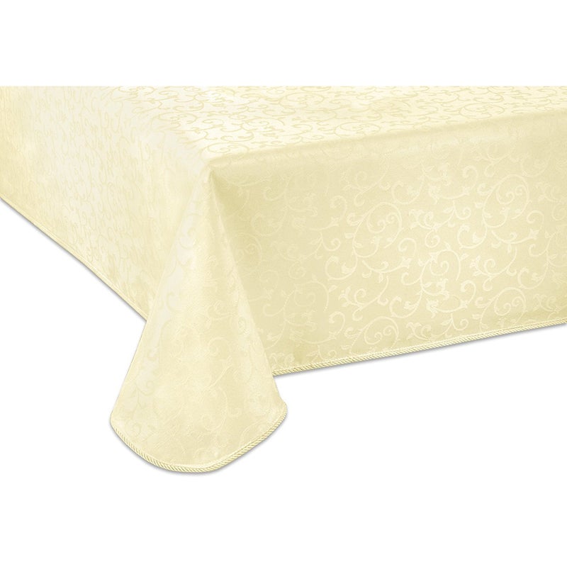 Lenox Opal Innocence 60x102 Oblong Tablecloth Ivory - Image 2