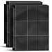 Kitoyz Trading Card Binder Sleeves Baseball Holder Fit for Standard Size Sport Cards 3 Ring Binder Black - Image 3