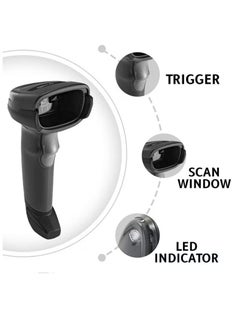 ZEBRA Zebra DS2208-SR Handheld 2D Omnidirectional Barcode Scanner Imager 1D, 2D and PDF417 with USB Cable, DS2208-SR7U2100AZW  - Image 4