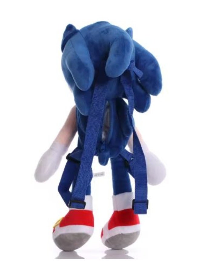 45cm Blue Hedgehog Plush Toy - Classic Cartoon Character Stuffed Animal Doll - Image 4