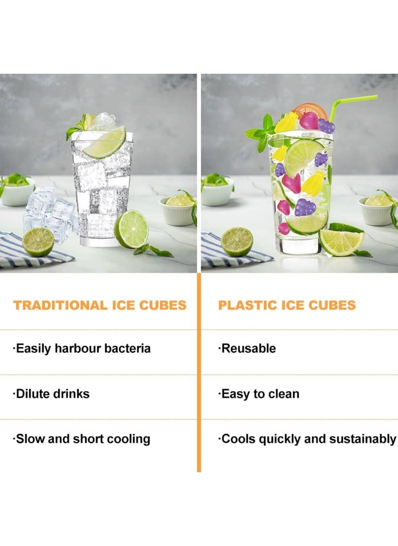 Prostuff.in Prostuffin Fruit Shape WaterFilled Reusable Ice Cubes Washable Durable Silicone Mould Cooling Ice Cube for Home Restaurant Chilled Fridge DrinksWhiskey Multicolor Pack of 24 Pcs  - Image 3