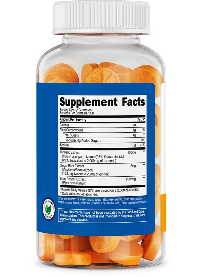 Nutricost Turmeric Gummies 2,000mg Tumeric per Serving (120 Gummies) - 60 Servings - Image 5