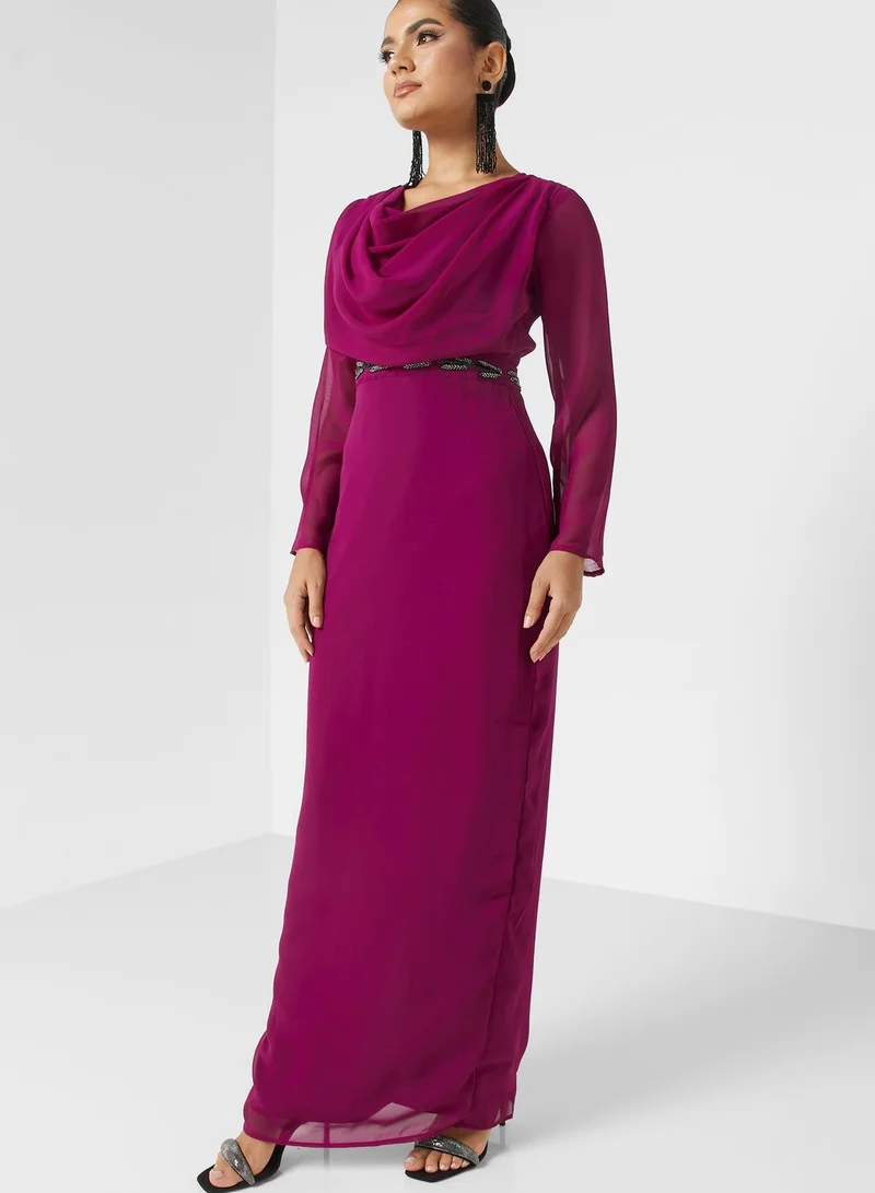 Khizana Embellished Waist Dress
