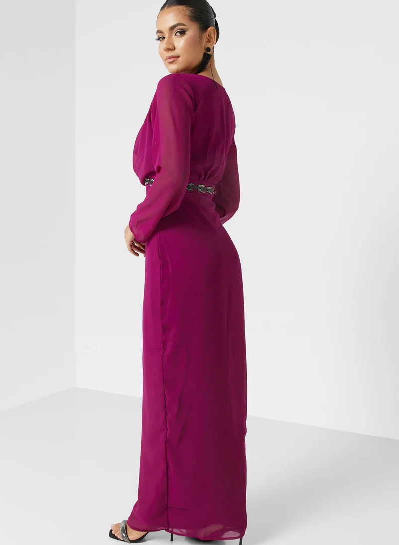 Khizana Embellished Waist Dress