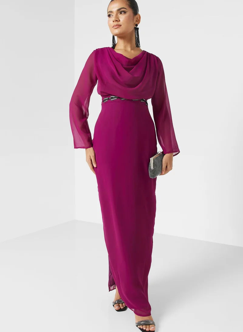 Khizana Embellished Waist Dress