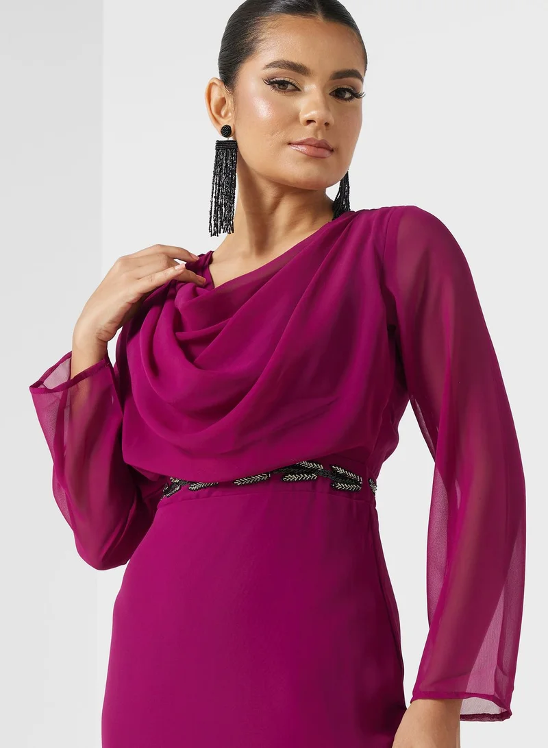 Khizana Embellished Waist Dress