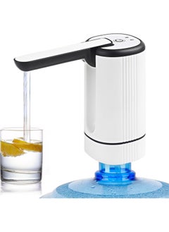 NextWave Water Dispenser Pump For 5 Gallon Water Bottle Electric Water Pump Dispenser Rechargeable Water Drink Pump with USB Charging Automatic Flow Control Ideal for Home & Office  - Image 1