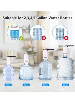 NextWave Water Dispenser Pump For 5 Gallon Water Bottle Electric Water Pump Dispenser Rechargeable Water Drink Pump with USB Charging Automatic Flow Control Ideal for Home & Office  - Image 4