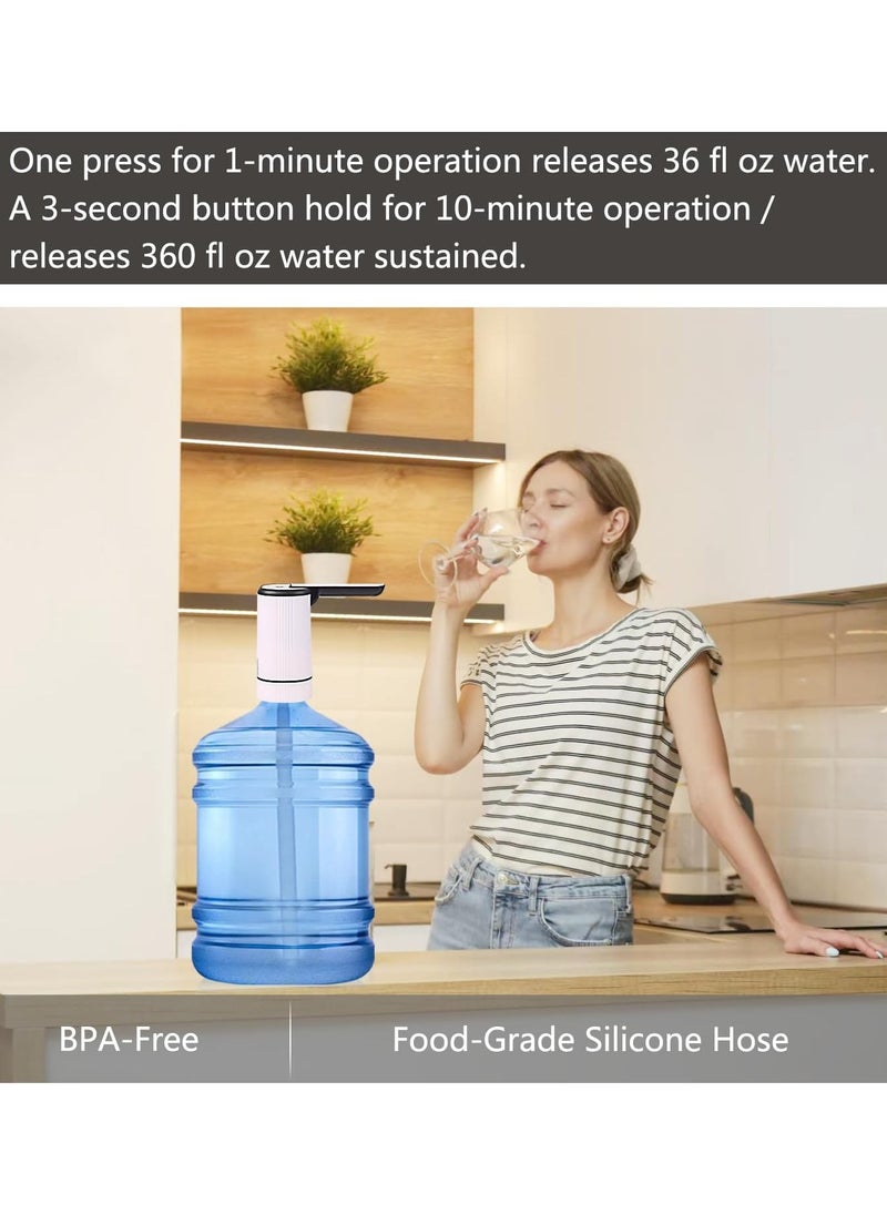 NextWave Electric Water Dispenser Pump – USB Rechargeable, Automatic Flow Control, 5 Gallon Bottle Compatible, Ideal for Home & Office  - Image 5