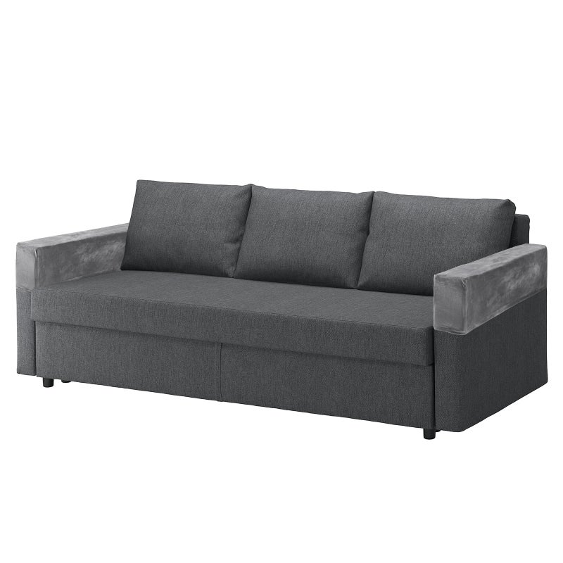 2Pcs Universal Sofa Armrest Cover Elastic Armrest Protector Color Armrest Protective Cloth (Grey) - Image 3