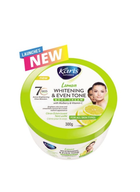 Karis Naturals Lemon Whitening & Even Tone Body Cream 300g