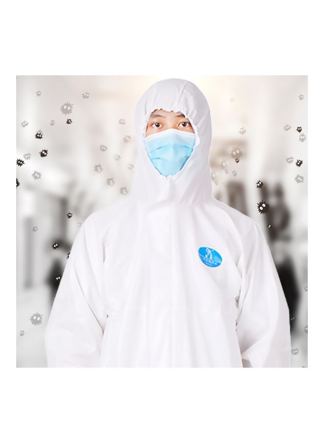 بدلة عزل للاستخدام مرة واحدة . أبيض/أزرق XXXL - Image 5