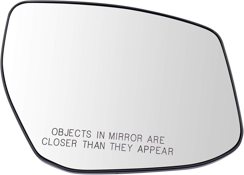 TRQ Passenger Side Mirror Glass Convex Snap On Compatible with 2014-2018 Nissan Altima 2013-2019 Nissan Sentra NI1325106 - Image 1