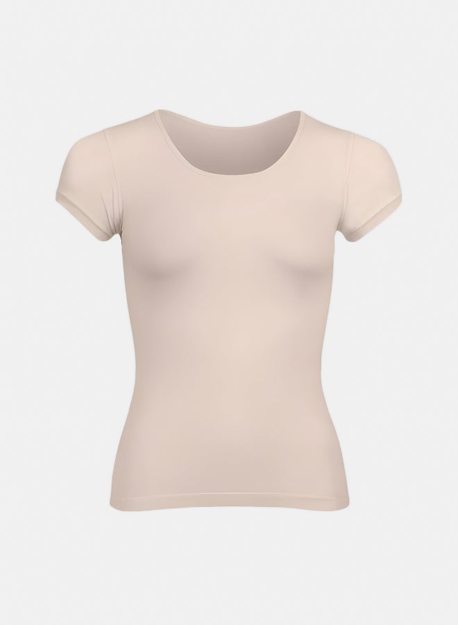 Silvy Lycra Lucy Half Sleeves Round Neck Top For Women - Image 1