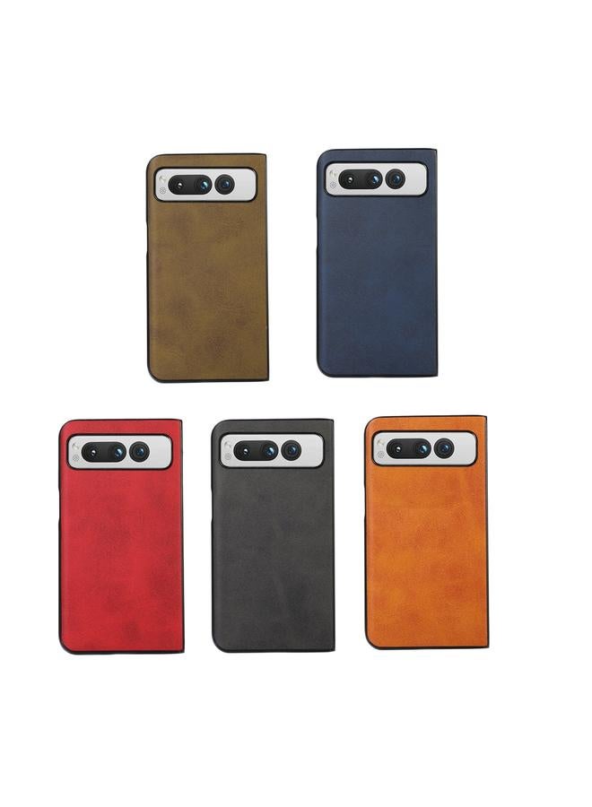 S-TOP Case For Google Pixel Fold Two-color Calf Texture Shockproof Phone Case - Image 4