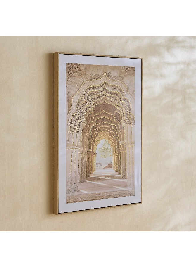 Home Box Onyx Glitter Framed Wall Art - 62x4x92 cm - Image 1