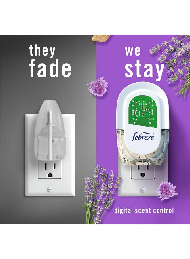 febreze معطر الهواء فيبريز لمكافحة الروائح فاد ديفاي بلوق، داوني أبريل فريش، لافندر البحر الأبيض المتوسط، 0.87 أونصة سائلة، 4 عبوات تعبئة (2 من كل نوع) - Image 4