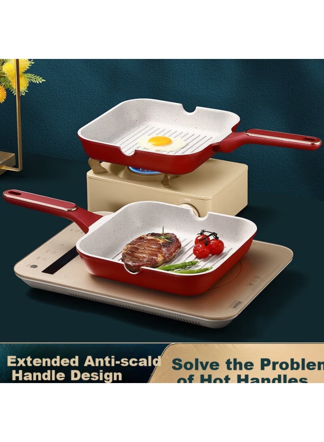 Ssn Steak Pan, Griddle, Steak Grilling Pan, Non-stick Pan, Flat Bottom Pan For Induction Cooker And Gas Stove, Steak Griddle - Image 2
