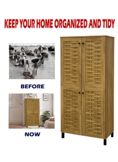Generic Shoe Cabinet Simple Shoe Rack Modern Storage Cabinet Of Shoes 165*80*40 CM  - Image 5