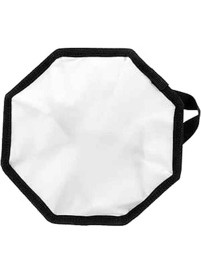 30Cm Octagonal Softbox Diffuser For External Camera Flash Black And White Fabric Cover - Image 1