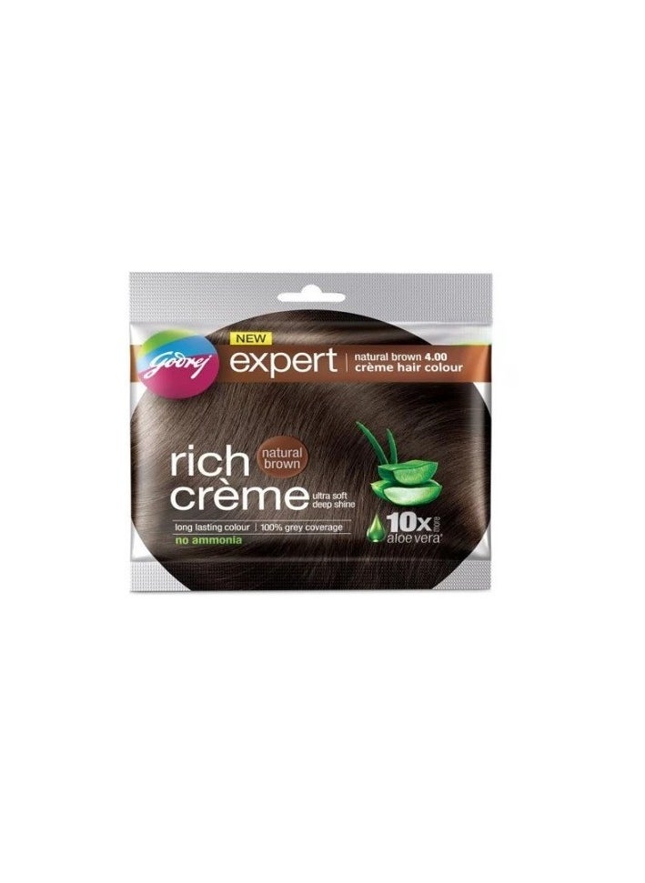 Godrej - Expert Rich Creme Hair Color Natural Brown 4.00 - Image 1