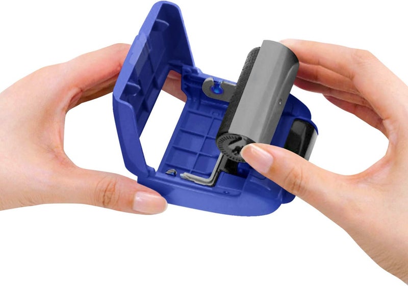 Plus Identity Theft Prevention Wide Roller Security Stamp Kit, Blue - Image 4