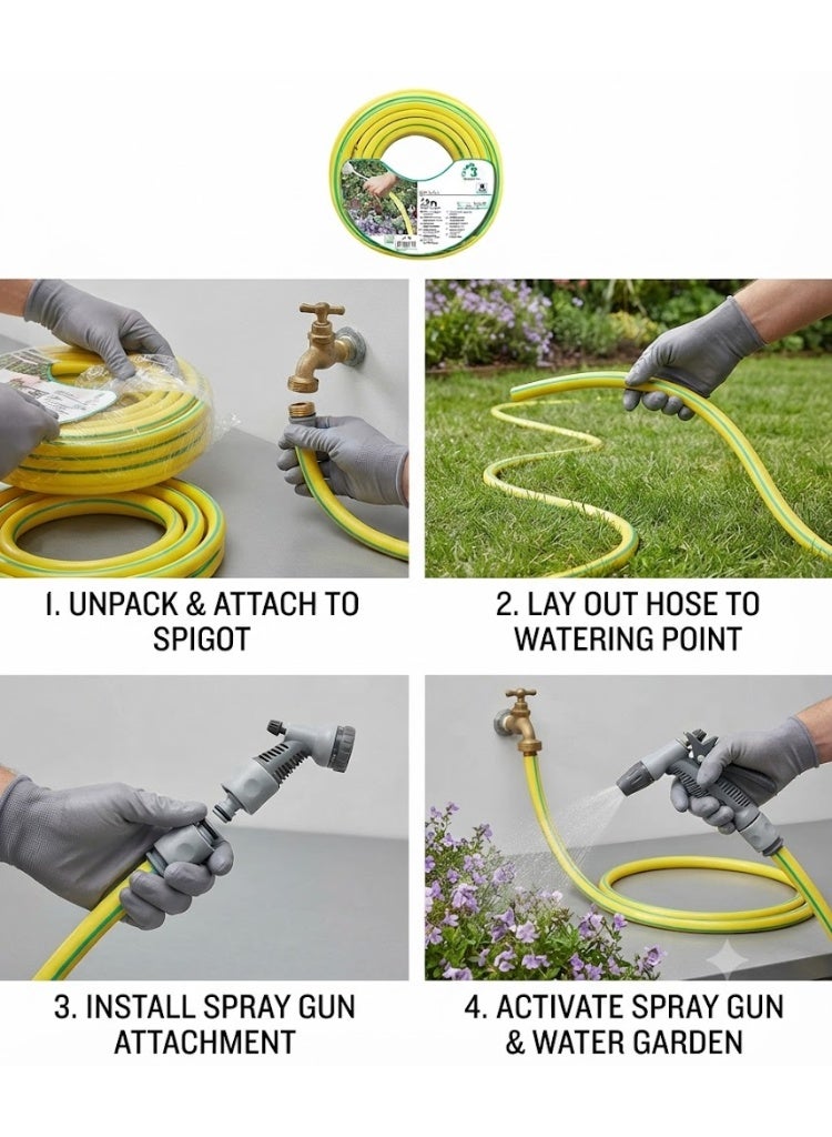 MIMOSA Garden Hose  1/2in 12.5mm x 25m - Image 2