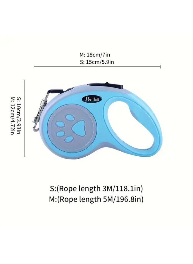 اللاش الأسود القابل للسحب للكلاب، تحكم بواسطة زر واحد للحيوانات الأليفة الصغيرة والمتوسطة - Image 3