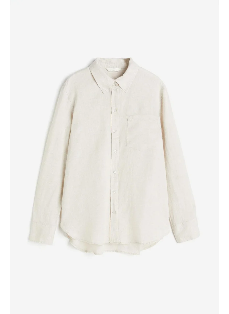 اتش اند ام Linen shirt
