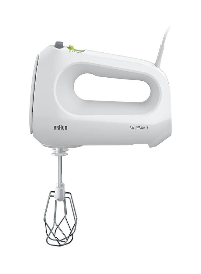 BRAUN Hand Mixer 400W 4 Speeds Turbo Smart Mix 2 Stainless Steel Whisks 2 Stainless Steel Hooks Hm1010Wh White - Image 2