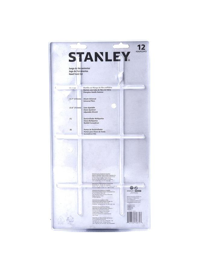 Stanley 12-Piece Hand Tool Set Yellow and Black - Image 2