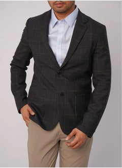 Men’s Double Button Tuxedo Formal Blazer in Dark Grey