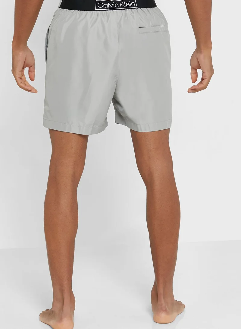 Calvin Klein Jeans Drawstring Checked Swim Shorts