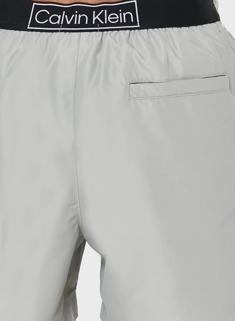Calvin Klein Jeans Drawstring Checked Swim Shorts