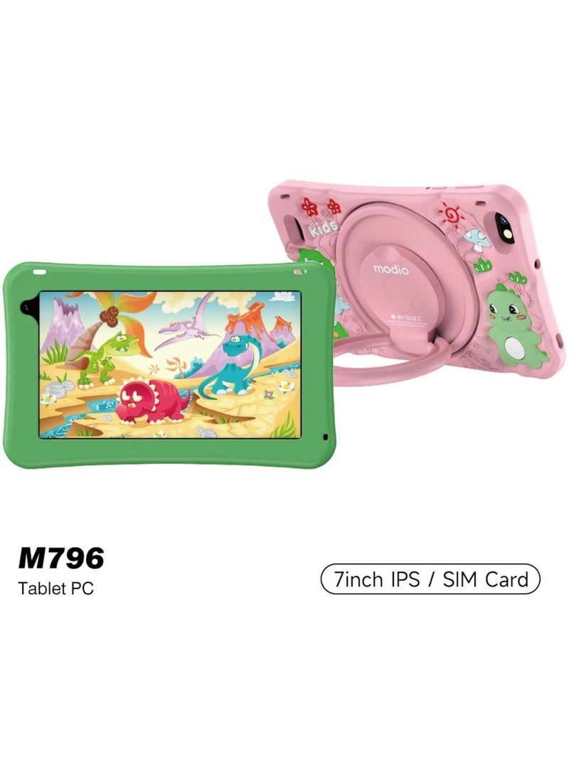 ريبنيو Modio Tablet M796 شاشة 7 بوصة يدعم اتصال 5G Wi-Fi 6 جيجابايت رام 256 جيجابايت مساحة تخزين 4000 مللي أمبير سعة بطارية كبيرة إصدار جديد (وردي) - Image 2