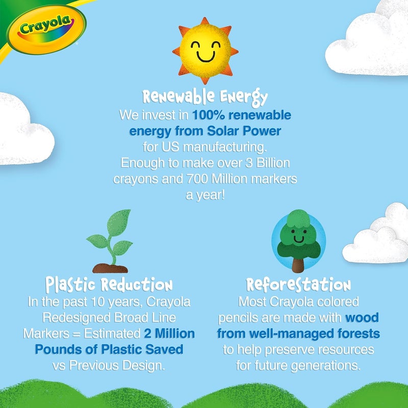 كرايولا مجموعة أقلام تحديد سكينيز بيب-سكوياكس القابلة للغسل، مكونة من 16 قلمًا - Image 5