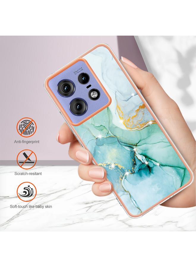 اس-توب جراب لهاتف Motorola Edge 50 Pro، جراب IMD مزدوج الجوانب من الرخام المطلي بالكهرباء - Image 5