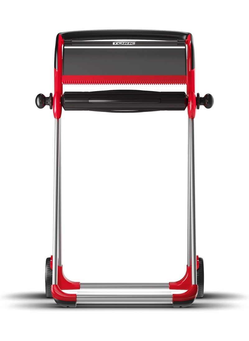 Tork Tork Industrial Floor Stand Paper Towel Roll Dispenser Red W1 Mobile 6520281  - Image 1