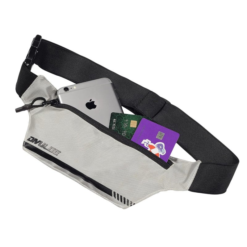 DIVULGE Running Belt Waist Pouch Bag Waist Pouch Bag to Carry Mobile Phone (Silver) - Image 3