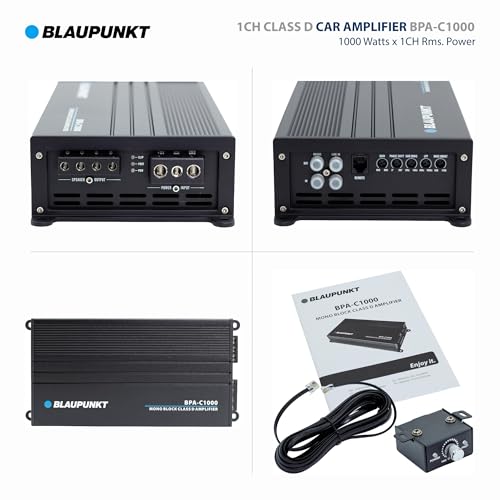 Blaupunkt مضخم الصوت أحادي القناة BLAUPUNKT BPA-C1000 Elite C-Series - 1000 واط × 1 قناة RMS - 2000 واط أقصى طاقة - أسود - Image 5
