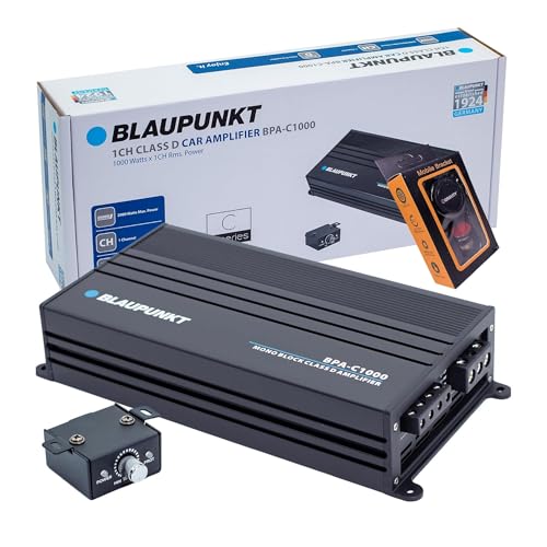 Blaupunkt مضخم الصوت أحادي القناة BLAUPUNKT BPA-C1000 Elite C-Series - 1000 واط × 1 قناة RMS - 2000 واط أقصى طاقة - أسود - Image 1