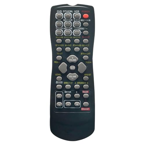 RLsales Universal Replacement Remote Control Fit for Yamaha RAV254 WE45870 RX-V359 HTR-5730 HTR-5930 HTR-5830 HTR-5630 RX-V350 HTR-5730 RX-V359 RXV350 AV A/V Receiver - Image 1