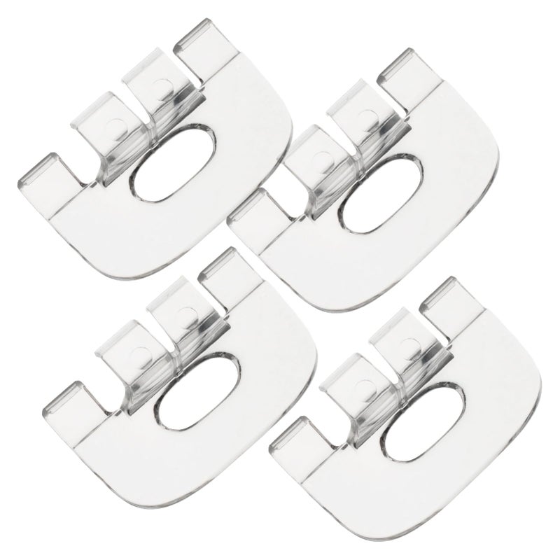 DuckcowsC 4Pcs Shade Lift Handles Compatible with Graber Bali Cordless Mini Blinds and Cellular Shades Made After 2015, Clear Plastic Pulls Fit 3/4" Pleat Cordless Honeycomb Blinds - Image 1