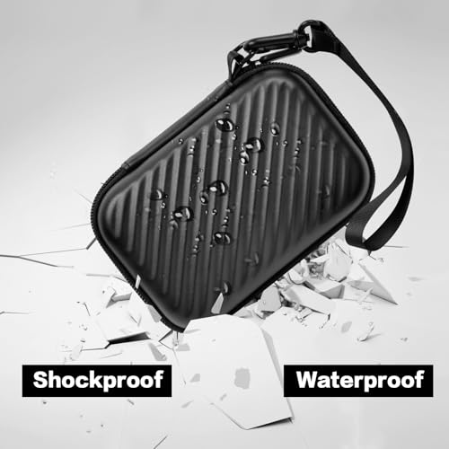 ANKHOH Case for Canon PowerShot G7X Mark III/II, SX740/ 720 4K Digital Vlogging Camera, Point and Shoot Video Camera Bag With Padded Divider Holds SD Cards. Strap is Attached for Travel- Black(Box Only) - Image 5