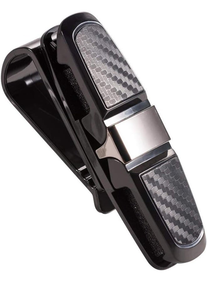 Car Sun Visor Sunglasses Holder Clip Hanger Eyeglasses Mount, Double-Ends Clip 180 Degree Rotational - Image 2