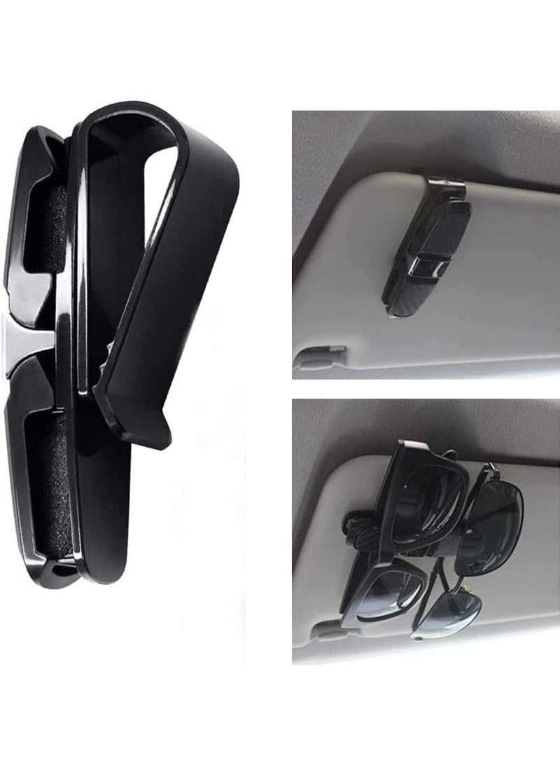 Car Sun Visor Sunglasses Holder Clip Hanger Eyeglasses Mount, Double-Ends Clip 180 Degree Rotational - Image 4