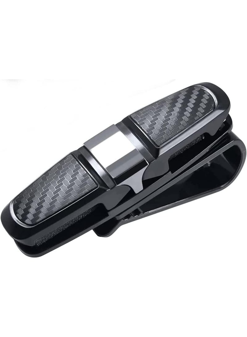 Car Sun Visor Sunglasses Holder Clip Hanger Eyeglasses Mount, Double-Ends Clip 180 Degree Rotational - Image 3