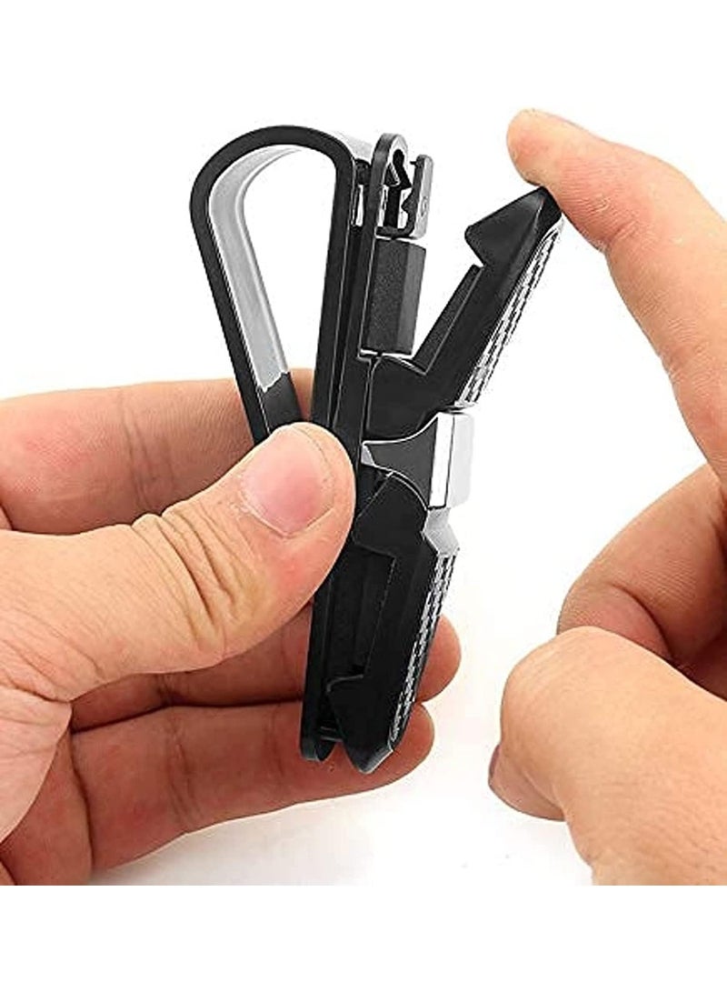 Car Sun Visor Sunglasses Holder Clip Hanger Eyeglasses Mount, Double-Ends Clip 180 Degree Rotational - Image 5